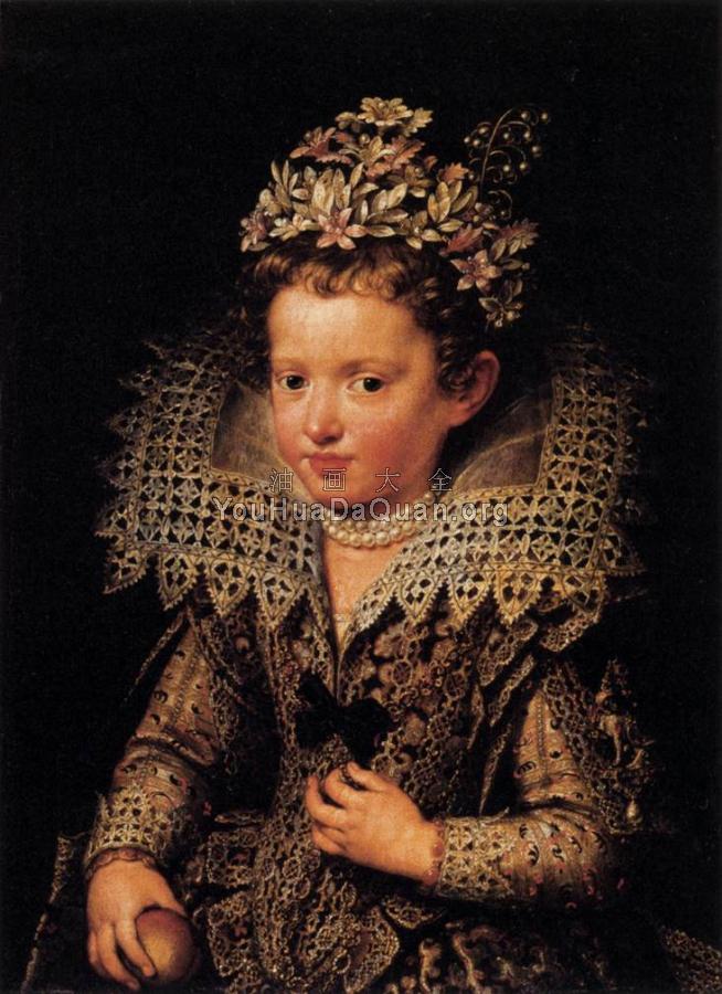 Portrait of Eleonora of Mantua as a Child - 弗兰斯·普布斯